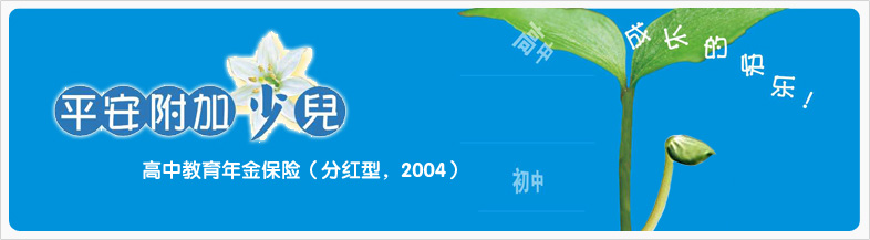 平安附加少儿高中教育年金保险（分红型，2004）