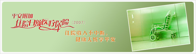 平安附加住院日额医疗保险（2007）